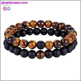 Plus Minus Co Hot 2pcs/set 7 Style Couples Distance Bracelet Natural Stone, view 3