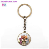 Plus Minus Co HOT Retro Oil Painting 3 Sisters Friendship Photo Key Ring, view 3