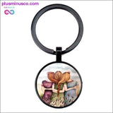 Plus Minus Co HOT Retro Oil Painting 3 Sisters Friendship Photo Key Ring, view 5