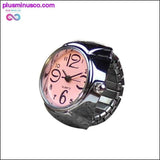 Plus Minus Co Hot Style Creative Steel Cool Elastic Analog Ring With, view 2