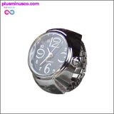 Plus Minus Co Hot Style Creative Steel Cool Elastic Analog Ring With, view 3