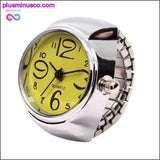 Plus Minus Co Hot Style Creative Steel Cool Elastic Analog Ring With, view 4