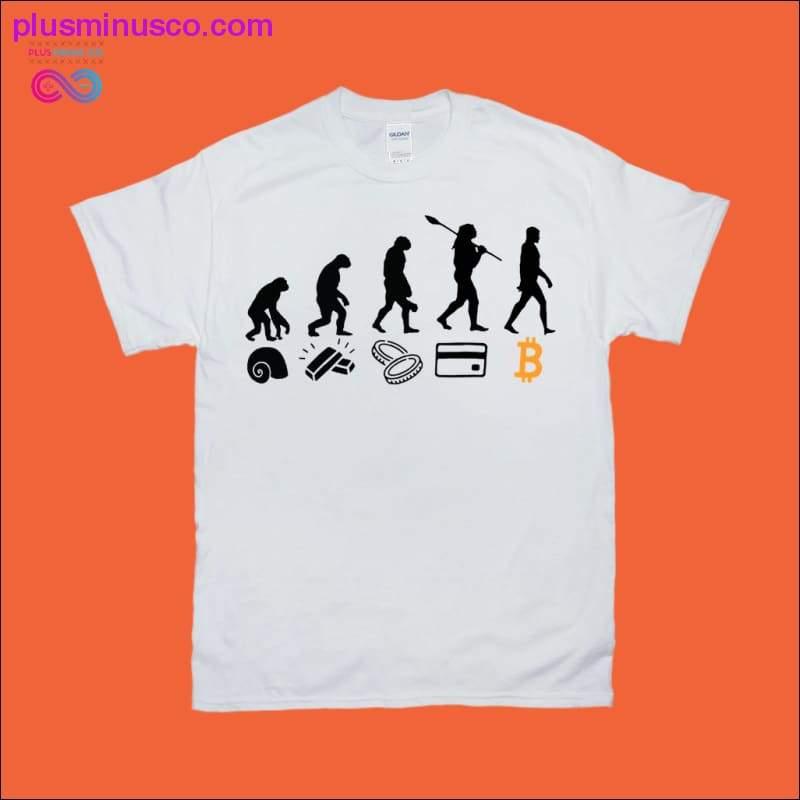 Plus Minus Co Human Evolution | Bitcoin T-Shirts