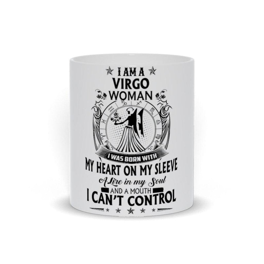 Plus Minus Co I Am A Virgo Woman Mugs Virgo Constellation Coffee Mug - Virgo Cups - Zodiac Gifts For Virgo - Virgo Birthday Gift - Zodiac Coffee Mug