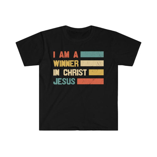 Plus Minus Co Religious T-Shirts, I Am a Winner Tee, In Christ Shirts, Jesus Love Shirt, Pray Love T Shirt, Spiritual Shirt, Gift for Religious
