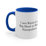 Plus Minus Co I Am Kind Of A Big Deal In New Hampshire Mug New Hampshire Ceramic Cup Useful Gifts For New Hampshire, view 3