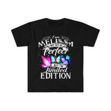 Plus Minus Co I Am Melissa I May Not Be Perfect But I'M Limited Edition T-Shirts || Limited Edition, i am limited edition, view 2