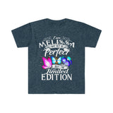 Plus Minus Co I Am Melissa I May Not Be Perfect But I'M Limited Edition T-Shirts || Limited Edition, i am limited edition, view 6