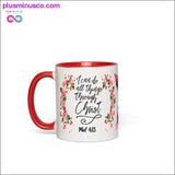 Plus Minus Co I can do all things through Christ Accent Mugs, view 6
