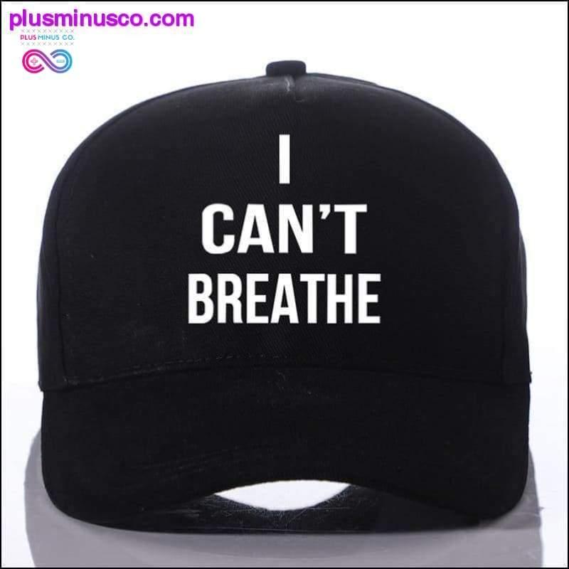 Plus Minus Co I can't Breathe Summer Hat Adjustable Sports Hats Baseball