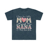Plus Minus Co I Have Two Title Mom And Nana, And I rock them both T-Shirts, Nana shirt, New Grandma TShirt, Grandma And Mom Tee, Grandmother Gift, view 5