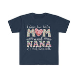 Plus Minus Co I Have Two Title Mom And Nana, And I rock them both T-Shirts, Nana shirt, New Grandma TShirt, Grandma And Mom Tee, Grandmother Gift, view 6
