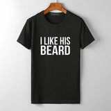 Plus Minus Co I Like his Beard I Like Her Butt Tumblr T-Shirt  His Beard & Her Butt T-shirts, view 2