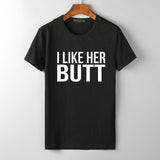 Plus Minus Co I Like his Beard I Like Her Butt Tumblr T-Shirt  His Beard & Her Butt T-shirts, view 4