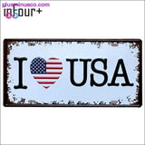 Plus Minus Co I Love FINLAND Plate Metal Plate Car Number Tin Sign Bar Pub, view 3