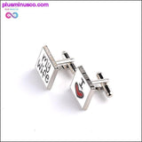 Plus Minus Co I Love My Wife Design Tie Clips & Cufflinks for Men, view 3