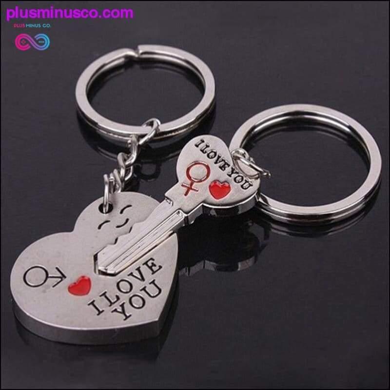 Plus Minus Co I LOVE YOU Couple Keychain Perfect Gift for Anniversaries,