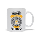 Plus Minus Co I May Be Wrong But I Doubt It I'M A Virgo Mugs, Virgo Coffee Mug, Virgo Birthday Gift, Horoscope Gift for Friend, White Virgo Cup, view 2