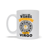Plus Minus Co I May Be Wrong But I Doubt It I'M A Virgo Mugs, Virgo Coffee Mug, Virgo Birthday Gift, Horoscope Gift for Friend, White Virgo Cup, view 5