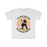 Plus Minus Co I'd Rather Be Ballroom Dancing Retro Ballroom Dancer Sunset T-Shirts Vintage Ballroom Dance Tshirt Ballroom Dancer Funny Quote, view 2