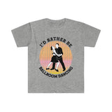 Plus Minus Co I'd Rather Be Ballroom Dancing Retro Ballroom Dancer Sunset T-Shirts Vintage Ballroom Dance Tshirt Ballroom Dancer Funny Quote, view 4