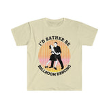Plus Minus Co I'd Rather Be Ballroom Dancing Retro Ballroom Dancer Sunset T-Shirts Vintage Ballroom Dance Tshirt Ballroom Dancer Funny Quote, view 6