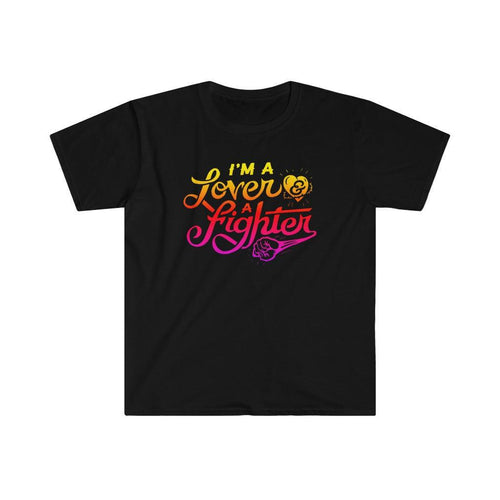 Plus Minus Co I'M A Lover A Fighter T-Shirts, I'M A Lover, Not A Fighter