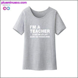 Plus Minus Co I'm A Teacher Funny Women Short Sleeve Tshirt Women Cotton, view 5