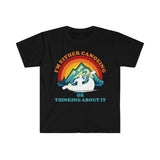 Plus Minus Co I'M Either Canoeing Or Thinking About It Retro Sunset,Retro Sunset Canoe Shirt Kayak Shirt, Kayaking Gift, Canoe Shirt, Canoeing Gift, view 4