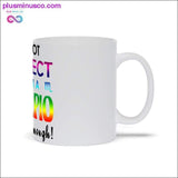 Plus Minus Co I'm not Perfect but I'm a Scorpio so close enough Mugs, view 2