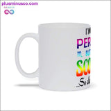 Plus Minus Co I'm not Perfect but I'm a Scorpio so close enough Mugs, view 6