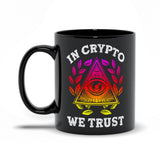Plus Minus Co In Crypto We Trust Black Mug,  Cryptocurrency Black Mug, Bitcoin Gift, Crypto Shirt, Gift For Him, Gift For Men, Crypto lover gift, view 2