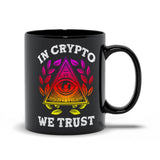 Plus Minus Co In Crypto We Trust Black Mug,  Cryptocurrency Black Mug, Bitcoin Gift, Crypto Shirt, Gift For Him, Gift For Men, Crypto lover gift, view 5