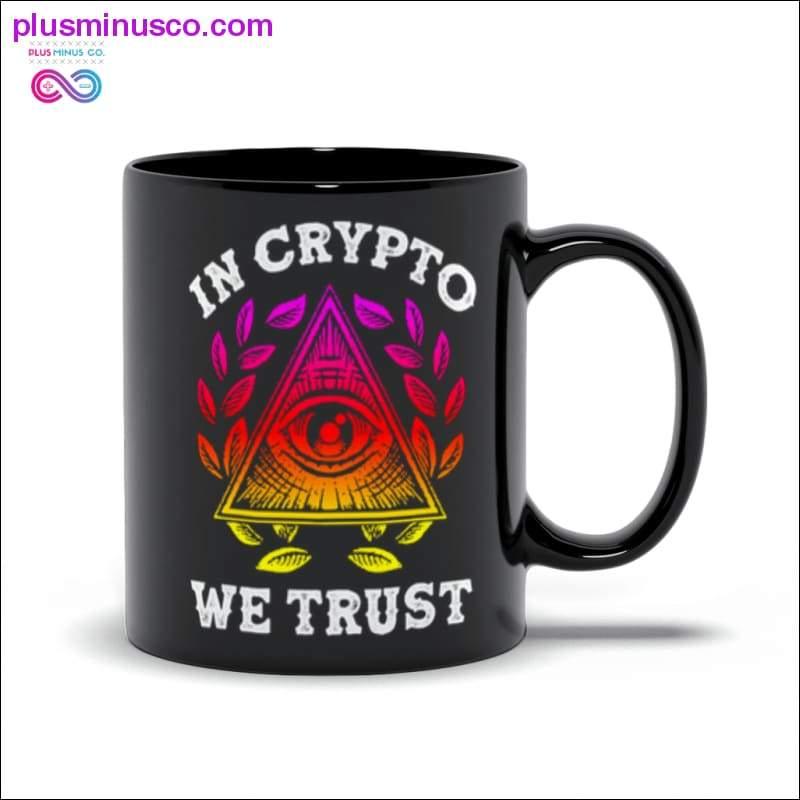 Plus Minus Co In CRYPTO We Trust Black Mugs