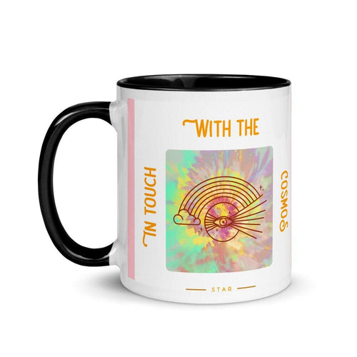 Plus Minus Co In touch with Cosmos Mug with Color Inside, Outer Space, Milky Way, Spiritual Mug, Cosmos