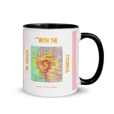 Plus Minus Co In touch with Cosmos Mug with Color Inside, Outer Space, Milky Way, Spiritual Mug, Cosmos, view 3