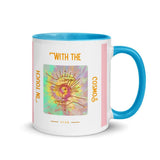 Plus Minus Co In touch with Cosmos Mug with Color Inside, Outer Space, Milky Way, Spiritual Mug, Cosmos, view 4