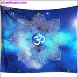 Plus Minus Co Indian Buddha Statue Meditation 7 Chakra Tapestry Wall, view 3