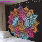 Plus Minus Co Indian Mandala Tapestry Wall Hanging Sandy Beach Throw Rug, view 4