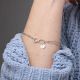 Plus Minus Co Infinity Pendant with Initial Necklace, Wedding Anniversary, view 2