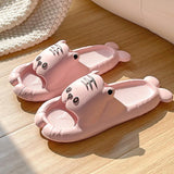 Plus Minus Co Internet Celebrity Cheering Duck Inspired Trendy Comfortable Slip-on Sandals Cute Animal Design Slides, view 5