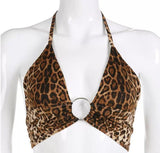 Plus Minus Co Internet Celebrity Instagram Holiday Street Shot V-neck Ring Lace-up Halterneck, view 2