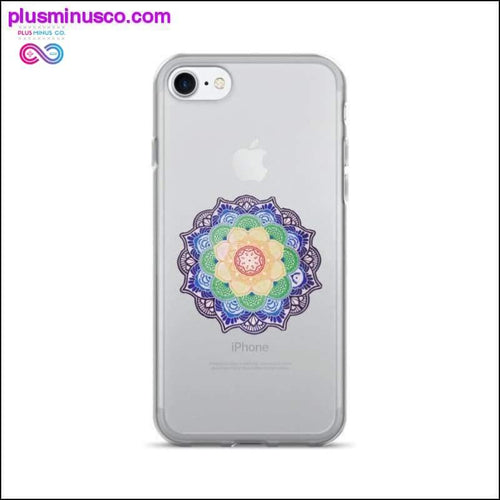 Plus Minus Co iPhone 7/7 Plus Case with a Colorful Mandala Print Design