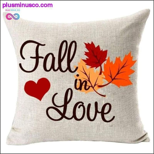 Plus Minus Co Fall in Love Cotton Linen 45 * 45cm Pillow Covers 1Wedding