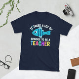 Plus Minus Co It Takes a Lot of Sparkle to be a Teacher Shirt, Special Needs Teacher, Teacher Gift, view 2