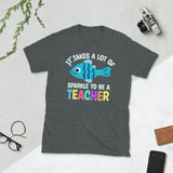 Plus Minus Co It Takes a Lot of Sparkle to be a Teacher Shirt, Special Needs Teacher, Teacher Gift, view 3
