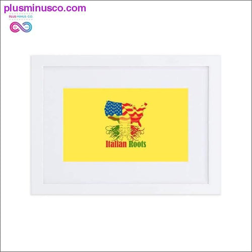 Plus Minus Co Italian Roots Matte Paper Framed Poster With Mat