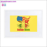 Plus Minus Co Italian Roots Matte Paper Framed Poster With Mat, view 3