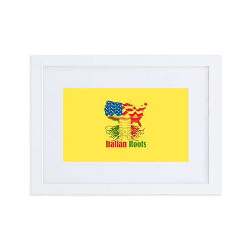 Plus Minus Co Italian Roots Matte Paper Framed Poster With Mat
