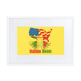 Plus Minus Co Italian Roots Matte Paper Framed Poster With Mat, view 3